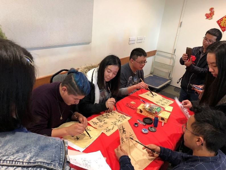 Calligraphy demonstration